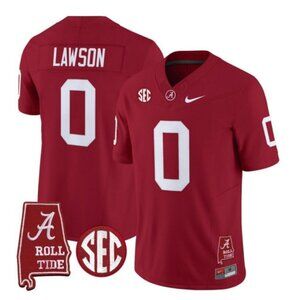 Mens Youths Deontae Lawson Stitched Jersey Crimson Red